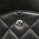 Chanel Classic Jumbo Double Flap in Black Lambskin and Silver Hardware