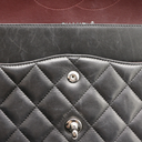 Chanel Classic Jumbo Double Flap in Black Lambskin and Silver Hardware