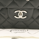 Chanel Classic Jumbo Double Flap in Black Lambskin and Silver Hardware