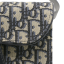 Christian Dior Oblique Saddle Blue Belt Bag