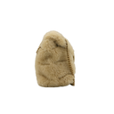 Yves Saint Laurent LouLou Puffer Shearling Shoulder Bag Beige
