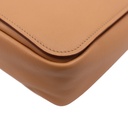 Prada Saffiano Leather Flap Shoulder Bag in Beige