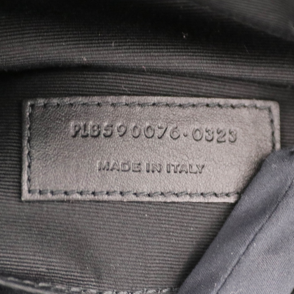 Yves Saint Laurent Cassandre Belt Bag in Black Textile