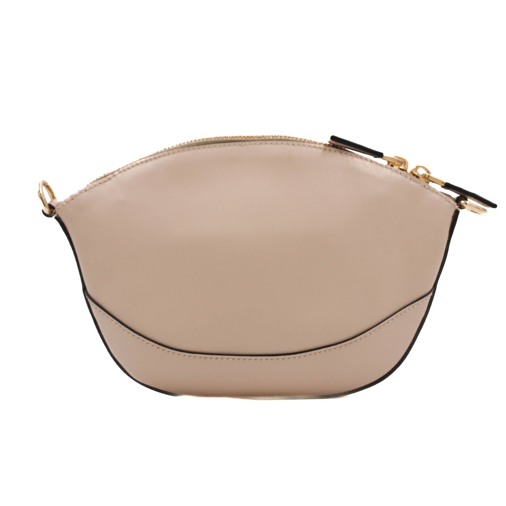 Prada Smooth Leather Mini Shoulder Bag in Beige
