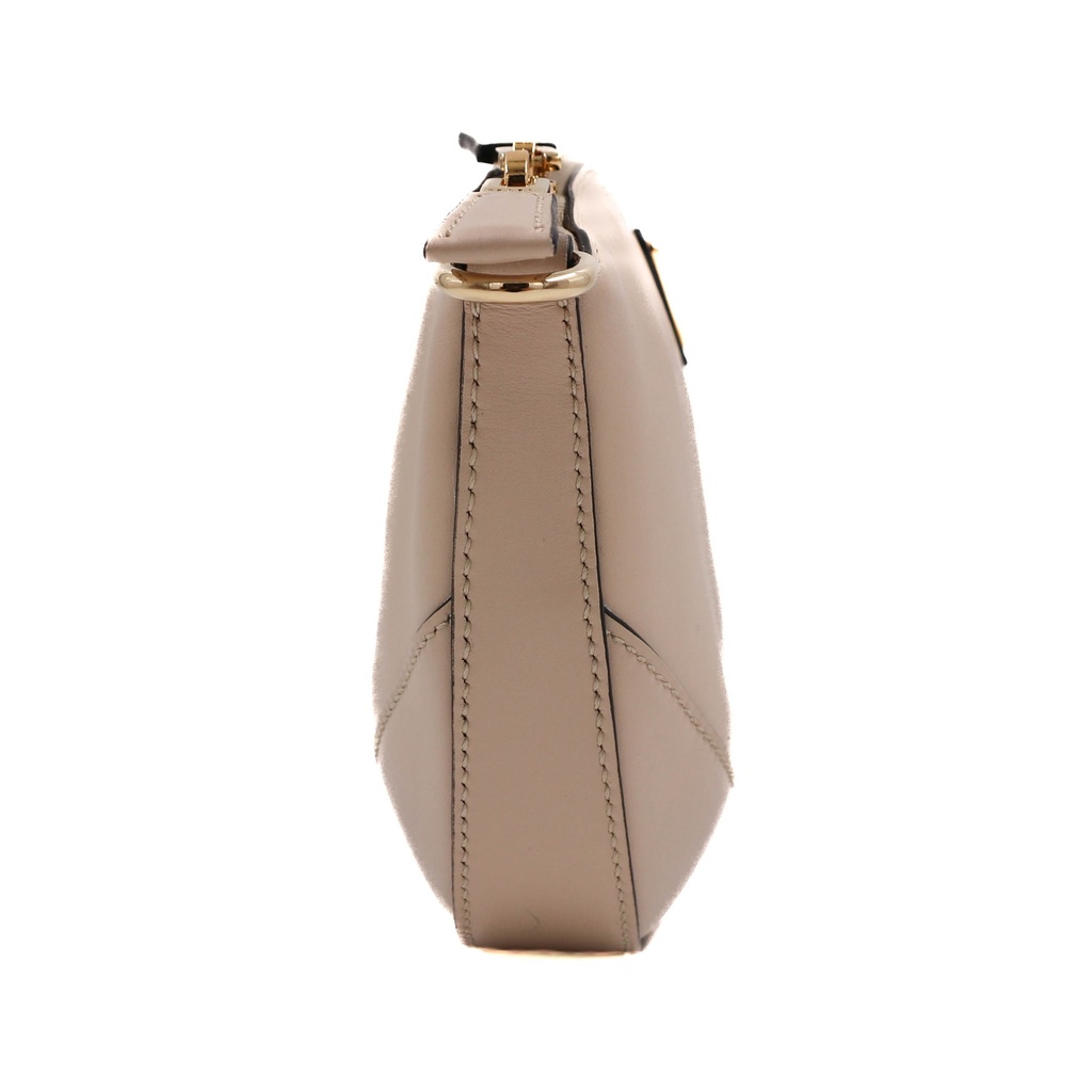 Prada Smooth Leather Mini Shoulder Bag in Beige