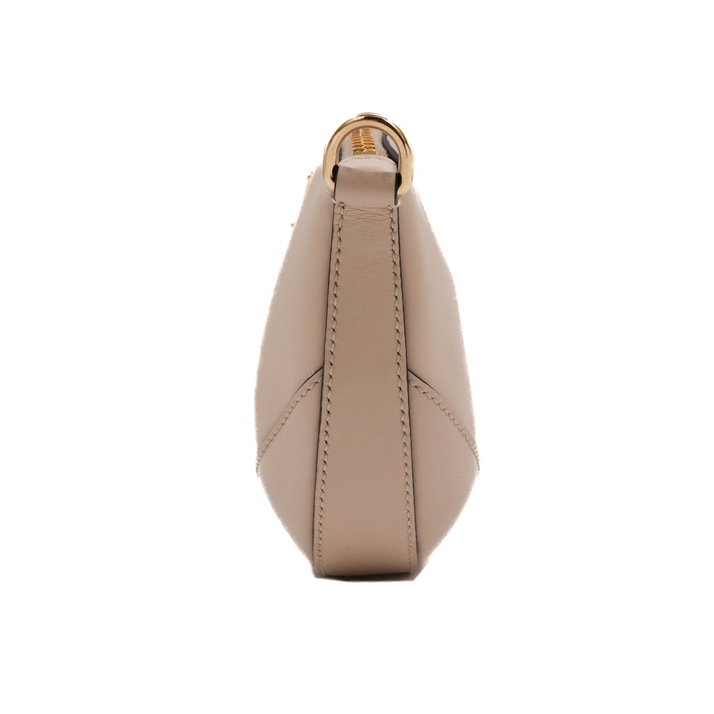 Prada Smooth Leather Mini Shoulder Bag in Beige