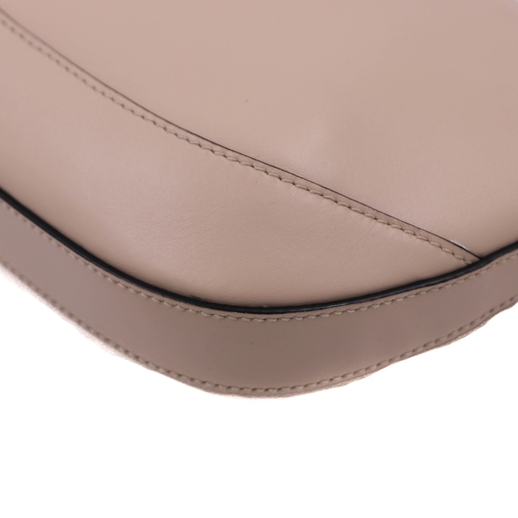 Prada Smooth Leather Mini Shoulder Bag in Beige