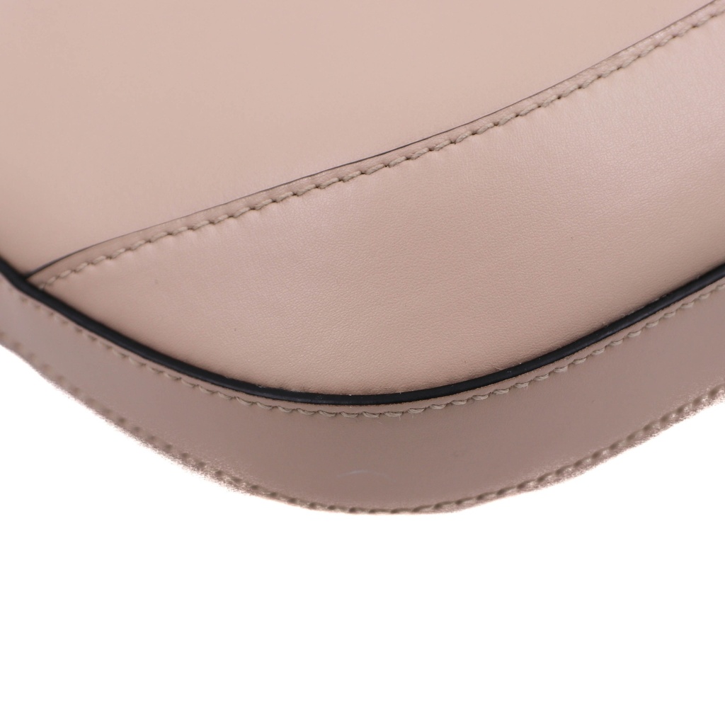 Prada Smooth Leather Mini Shoulder Bag in Beige