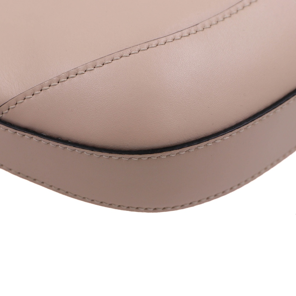 Prada Smooth Leather Mini Shoulder Bag in Beige