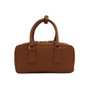 Prada Saffiano Lux Small Bowle Bag in Beige