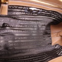 Prada Saffiano Lux Small Bowle Bag in Beige