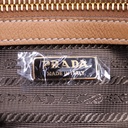 Prada Saffiano Lux Small Bowle Bag in Beige