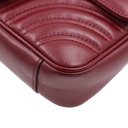 Gucci GG Marmon Leather In Burgundy 446744