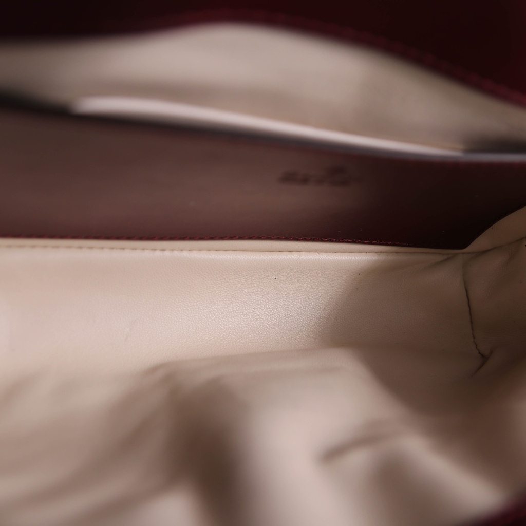 Gucci GG Marmon Leather In Burgundy 446744