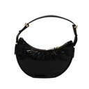 Prada Arqué in Black Patent Leather Shoulder Bag