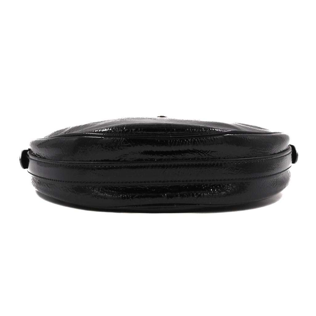 Prada Arqué in Black Patent Leather Shoulder Bag