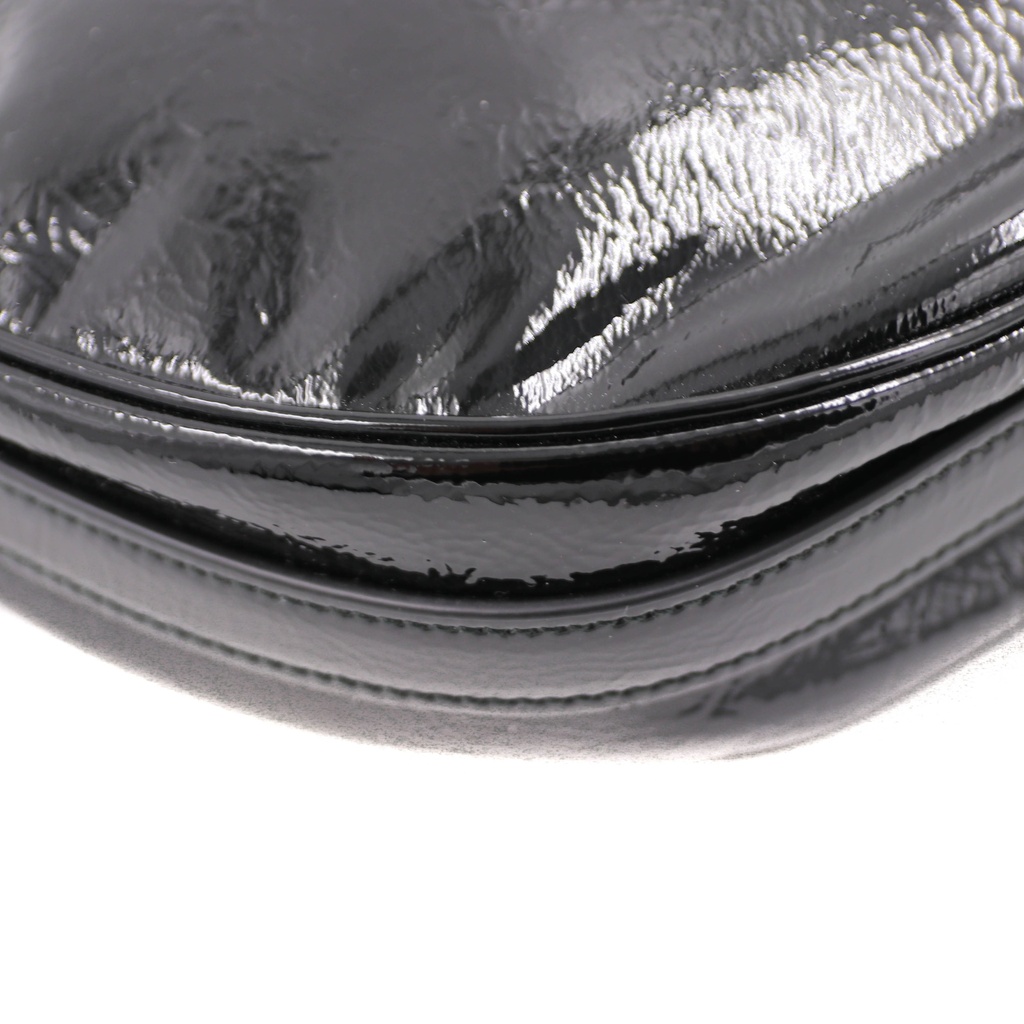 Prada Arqué in Black Patent Leather Shoulder Bag