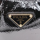 Prada Arqué in Black Patent Leather Shoulder Bag