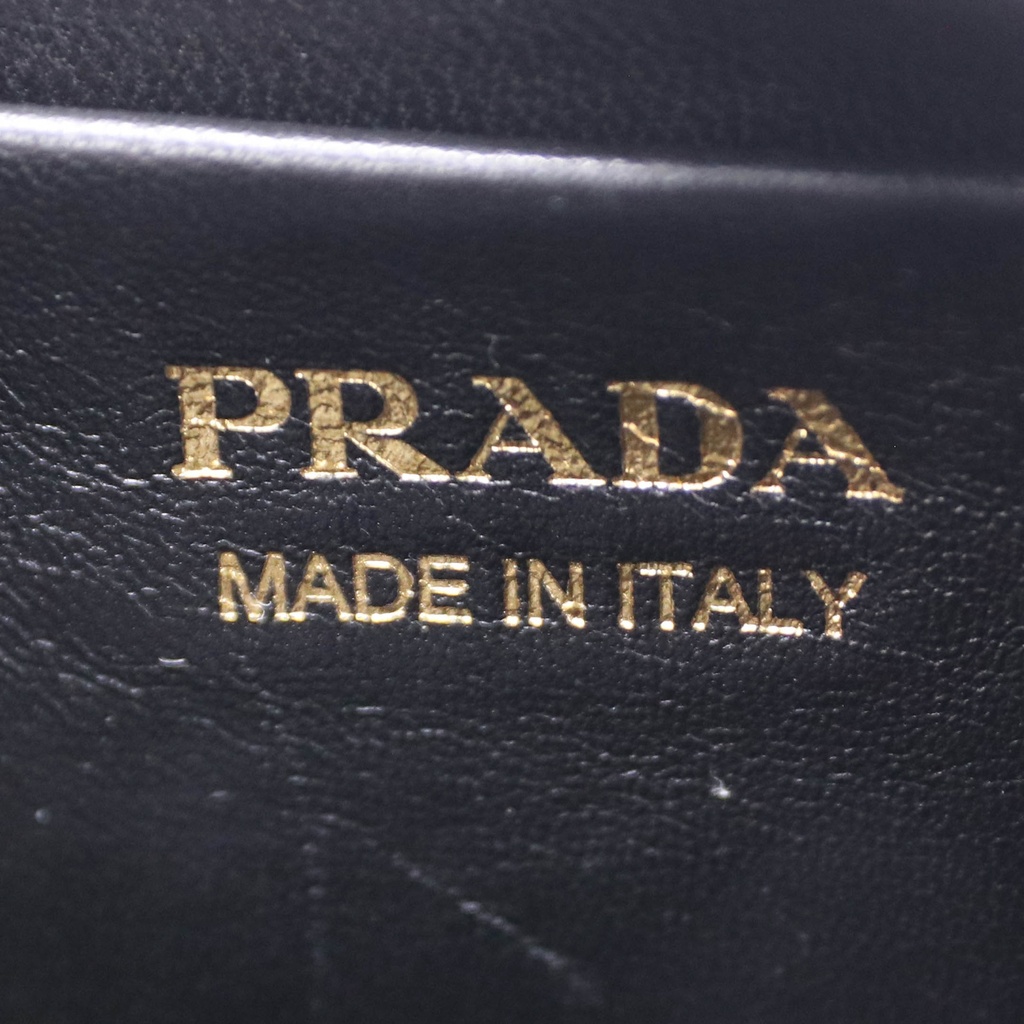 Prada Arqué in Black Patent Leather Shoulder Bag