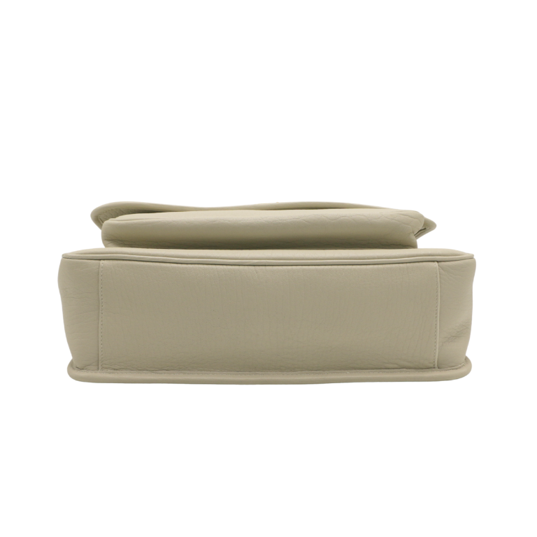 Yves Saint Laurent Large Niki Bag In White Leather