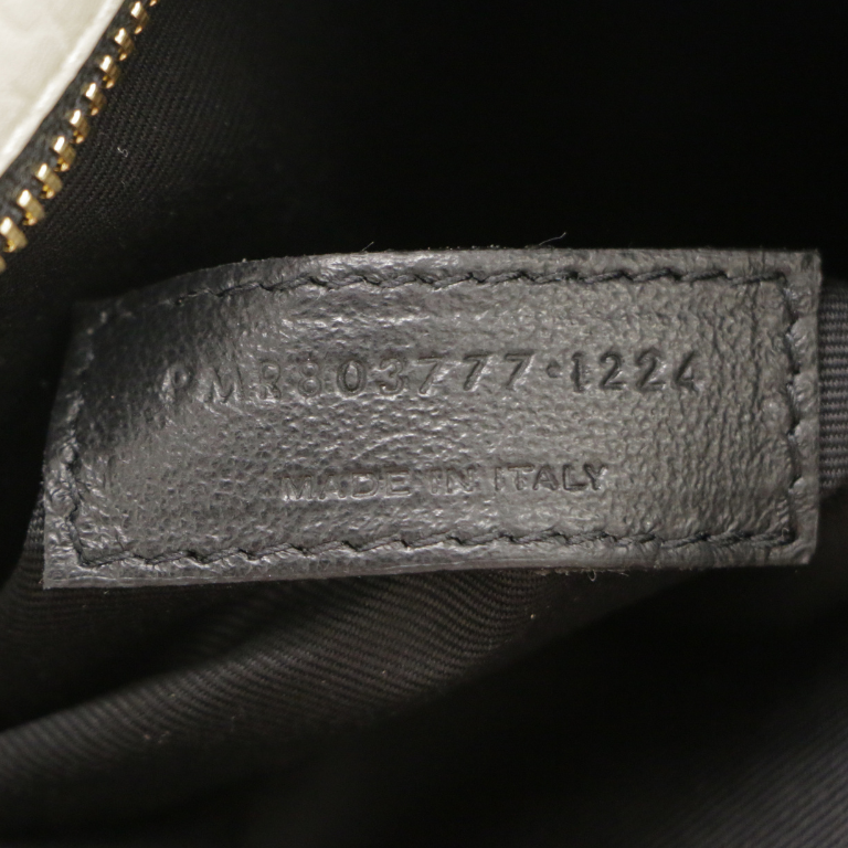 Yves Saint Laurent Large Niki Bag In White Leather