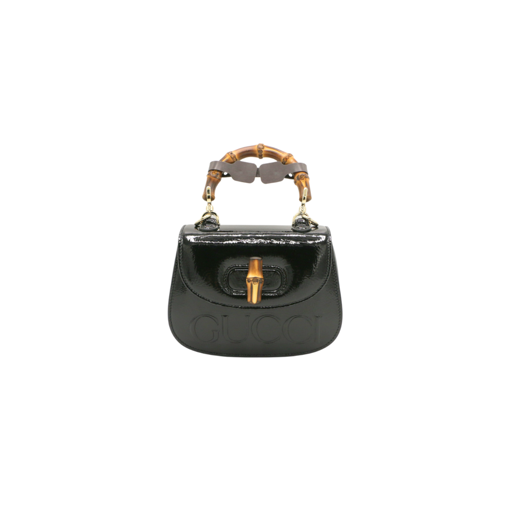 Gucci Bamboo 1947 Mini Top Handle Bag In Black 786482