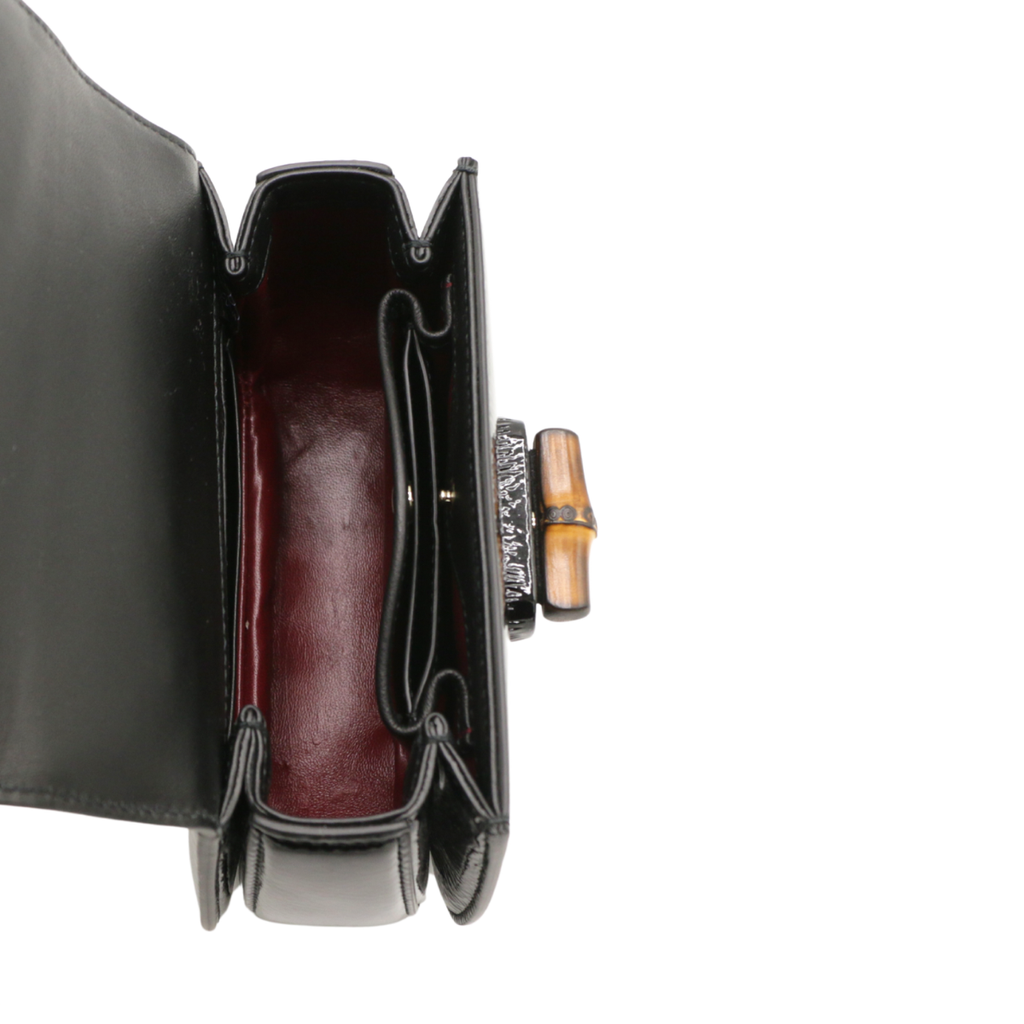 Gucci Bamboo 1947 Mini Top Handle Bag In Black 786482
