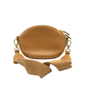 Prada Smooth Leather Mini Shoulder Bag in Camel