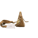 Prada Smooth Leather Mini Shoulder Bag in Camel