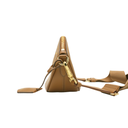 Prada Smooth Leather Mini Shoulder Bag in Camel