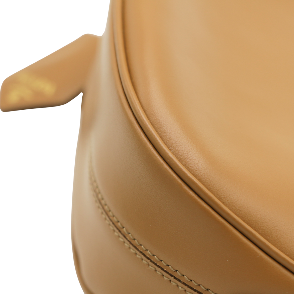 Prada Smooth Leather Mini Shoulder Bag in Camel