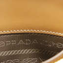 Prada Smooth Leather Mini Shoulder Bag in Camel