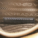 Prada Smooth Leather Mini Shoulder Bag in Camel