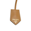 Prada Smooth Leather Mini Shoulder Bag in Camel