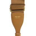 Prada Smooth Leather Mini Shoulder Bag in Camel