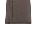 Saint Laurent Pebble-Grain Leather Cardholder Grey