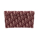 Christian Dior Oblique Burgundy Wallet on Chain