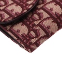 Christian Dior Oblique Burgundy Wallet on Chain