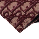 Christian Dior Oblique Burgundy Wallet on Chain