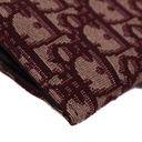 Christian Dior Oblique Burgundy Wallet on Chain