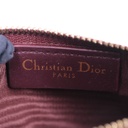 Christian Dior Oblique Burgundy Wallet on Chain