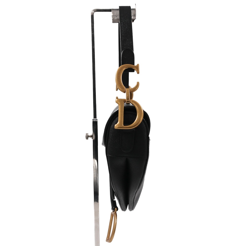 Christian Dior Classic Saddle Bag Black 