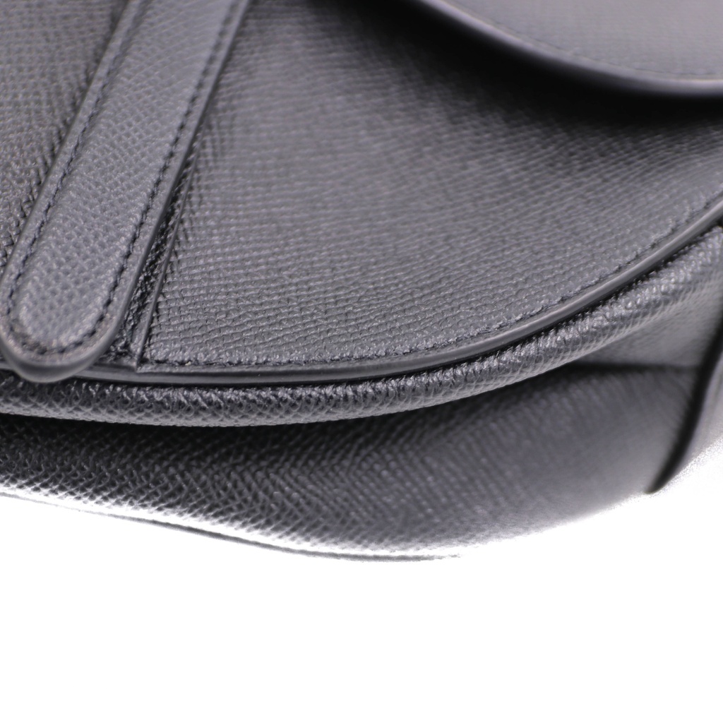 Christian Dior Classic Saddle Bag Black 