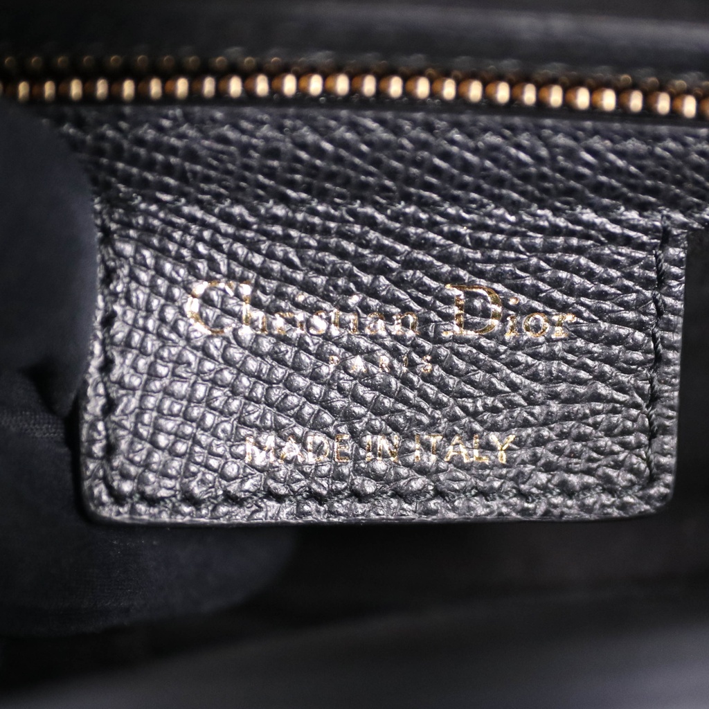 Christian Dior Classic Saddle Bag Black 