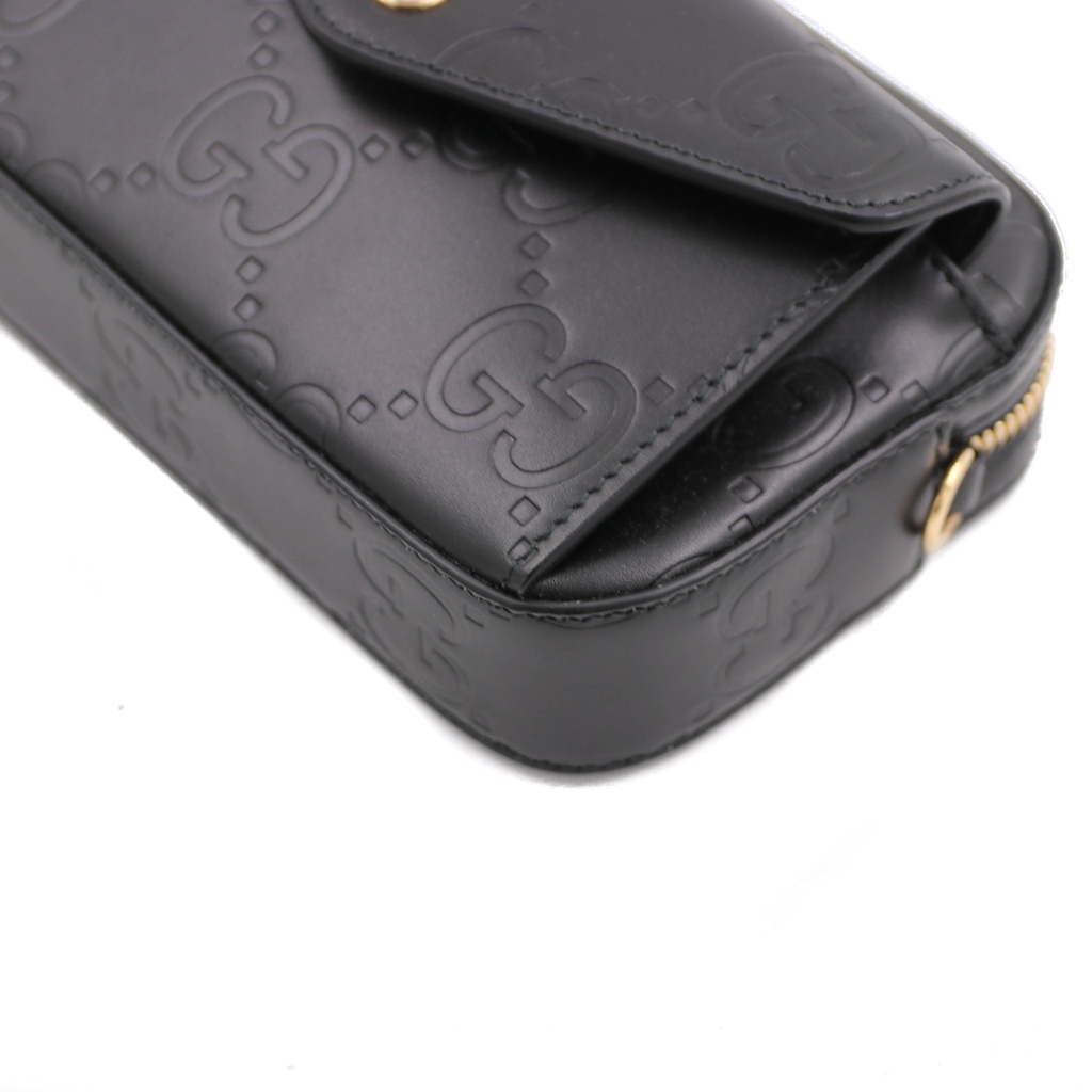 Gucci GG Super Mini Shoulder Bag in Black 781554