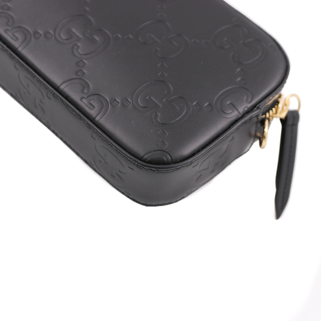 Gucci GG Super Mini Shoulder Bag in Black 781554