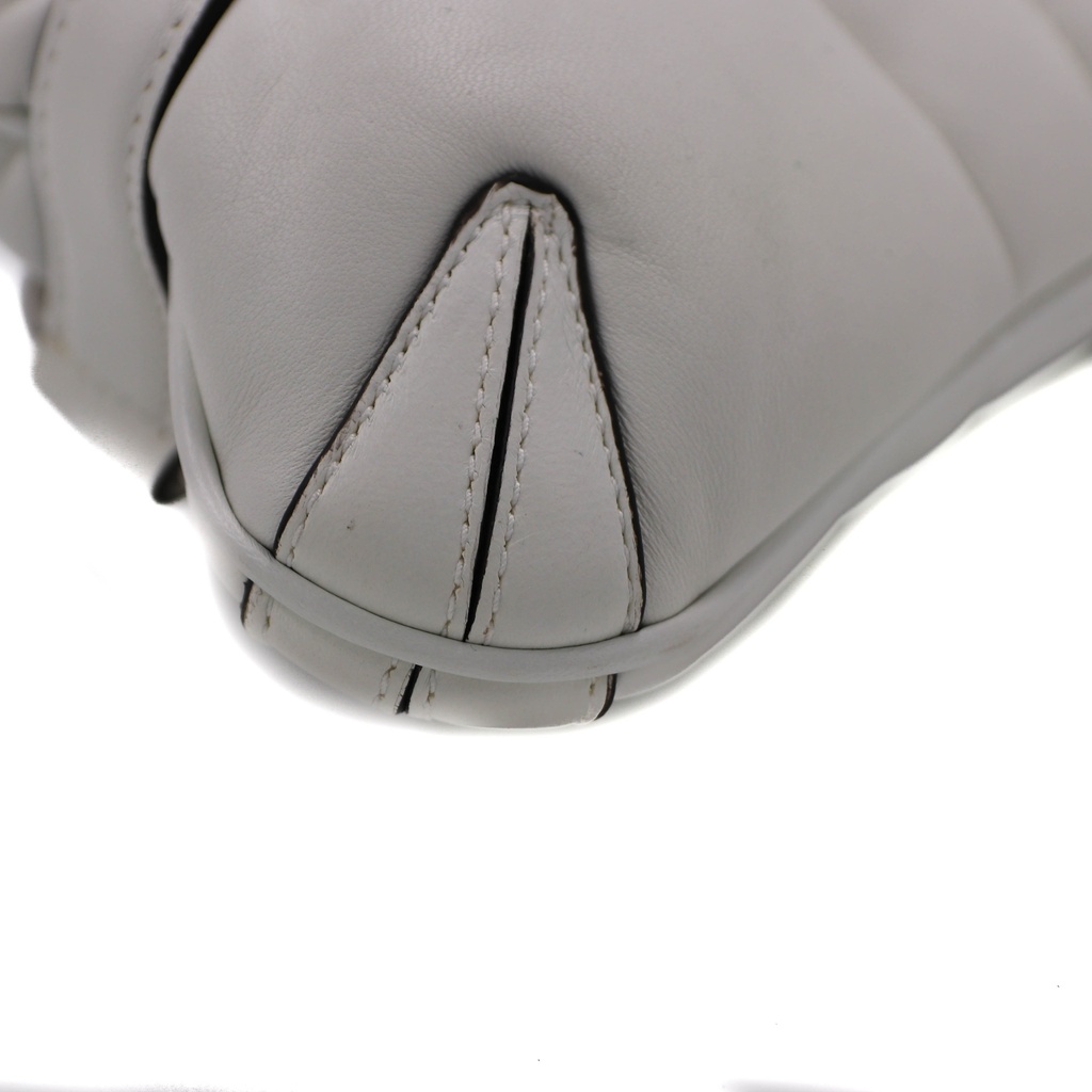 Gucci Horsebit Chain small shoulder bag in white nappa leather