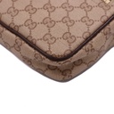 Gucci GG mini bag with Web in sand and brown GG canvas 876391