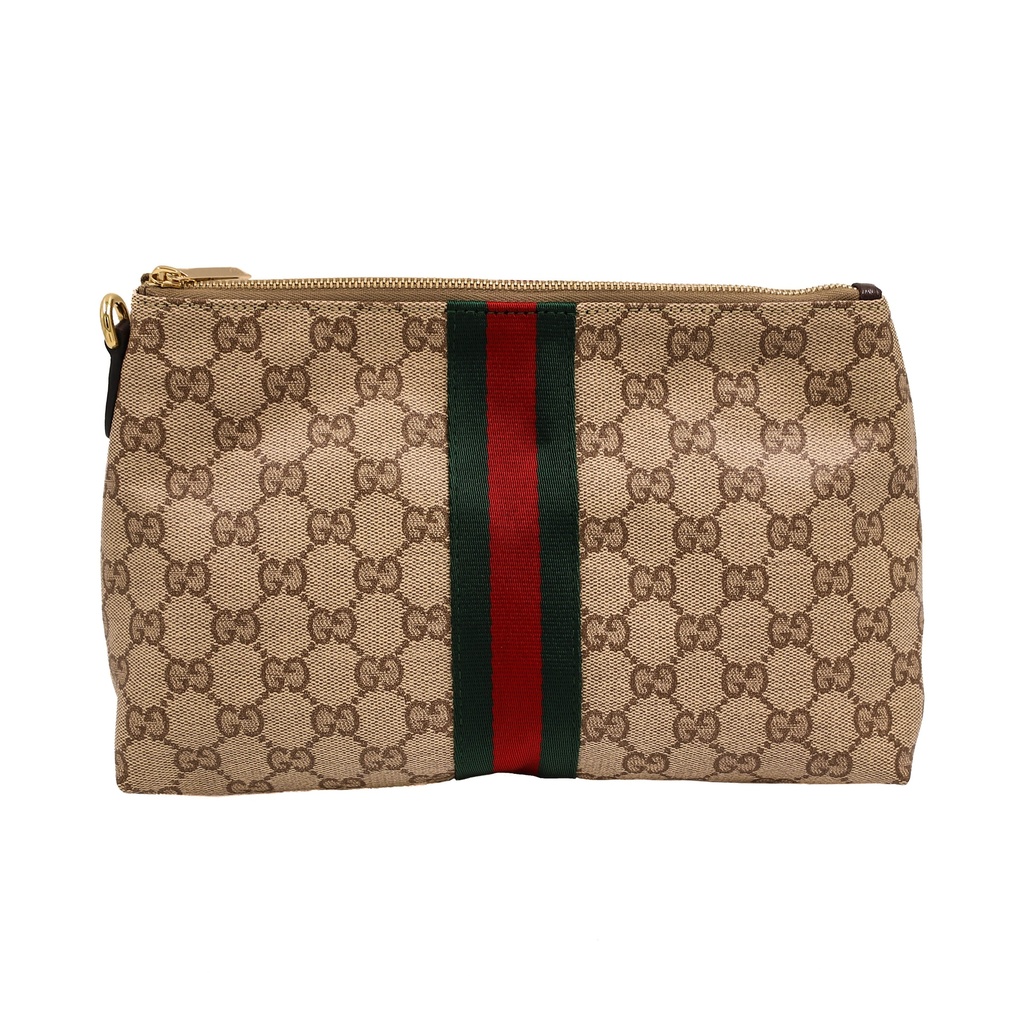 Gucci Medium GG pouch with Web 875821
