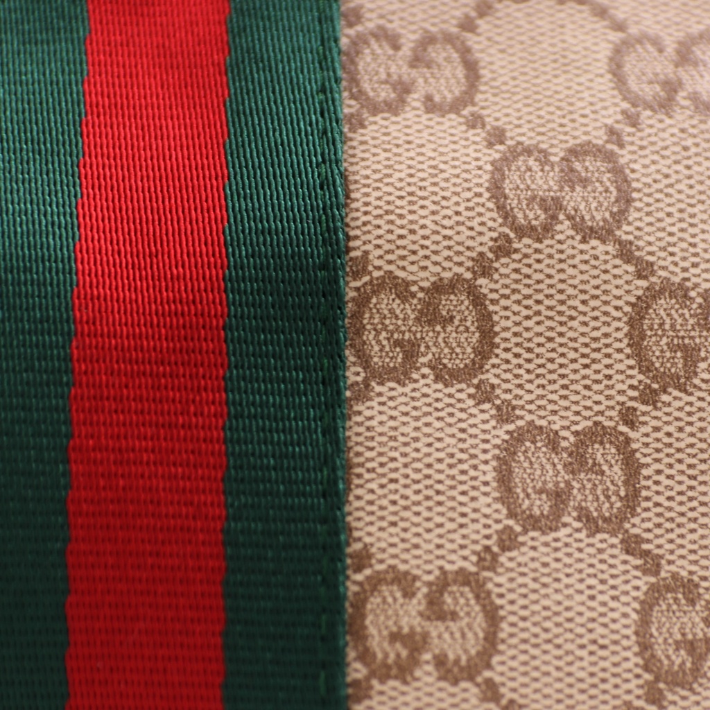 Gucci Medium GG pouch with Web 875821